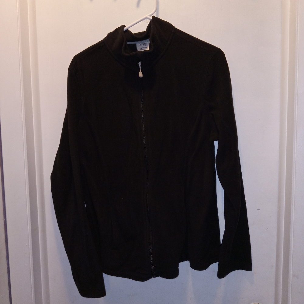 XXL BLACK ZIP UP FLEECE JACKET